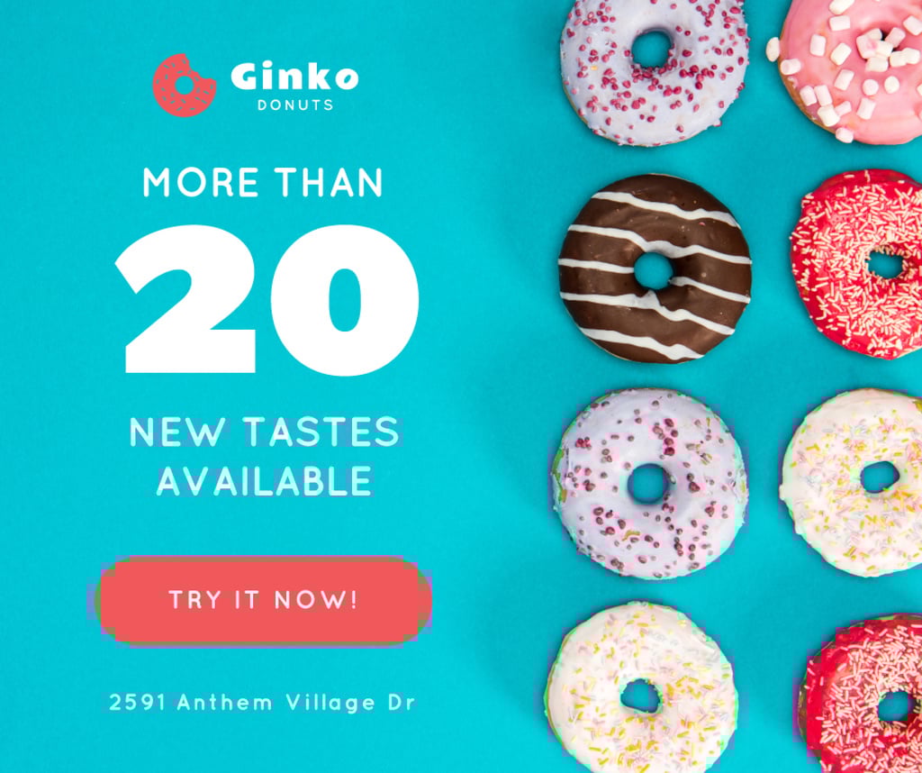 Sweet Colorful Donuts in Rows — Crear un diseño Sweet Colorful Donuts in Rows — Crear un diseño