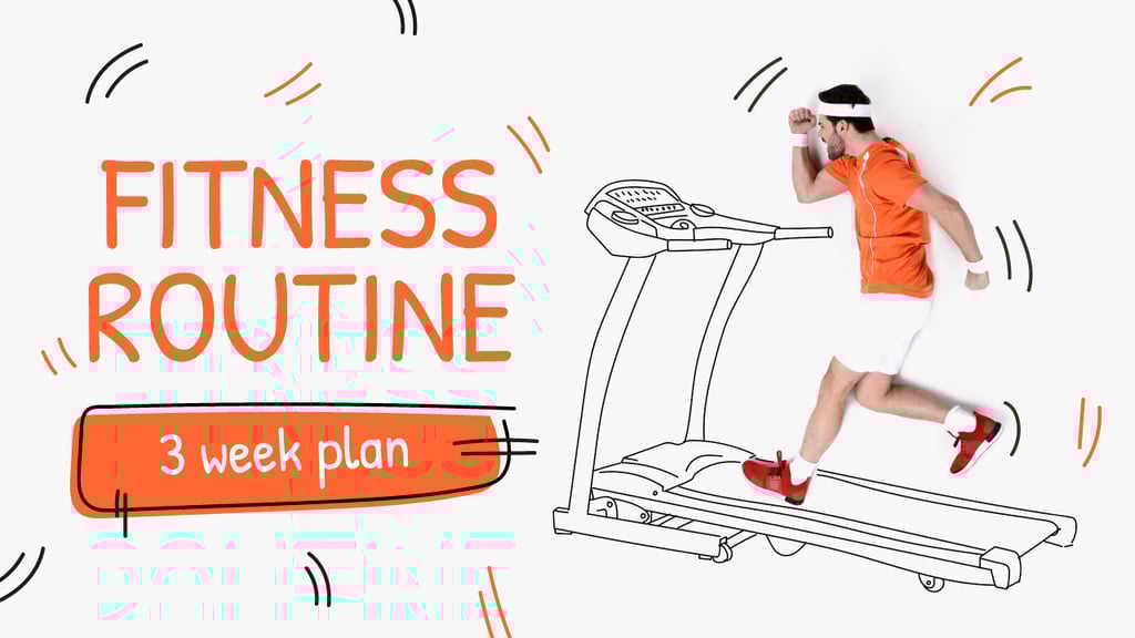 Training Plan Man on Treadmill Drawing — Créer un visuel Training Plan Man on Treadmill Drawing — Créer un visuel