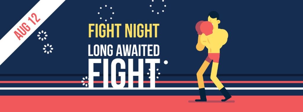 Man boxing on ring — Crea un design Man boxing on ring — Crea un design