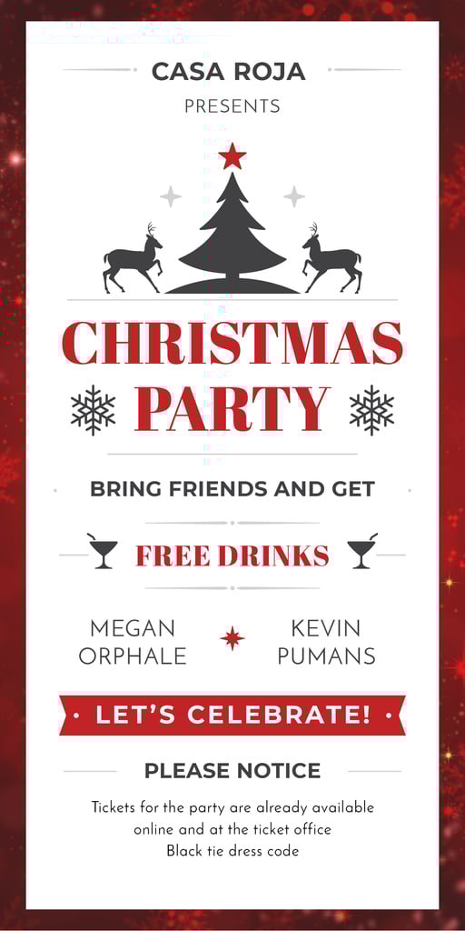 Christmas party card — Créer un visuel Christmas party card — Créer un visuel
