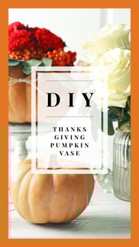 Thanksgiving Decorative Small Pumpkins Vases