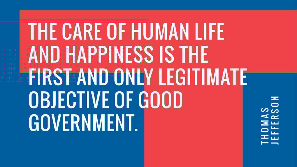 Government Quote on blue and red — ein Design erstellen Government Quote on blue and red — ein Design erstellen