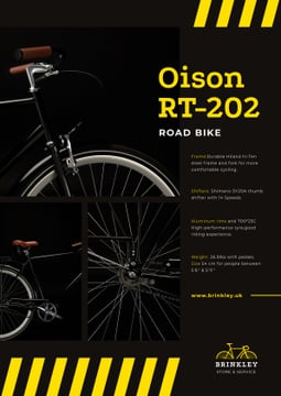 Bicycles Store Ad Road Bike in Black