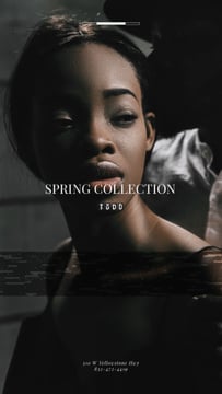 Beauty Ad Attractive African American Woman