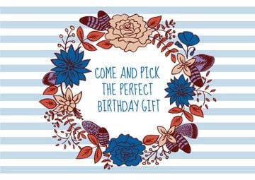 Happy birthday greeting card
