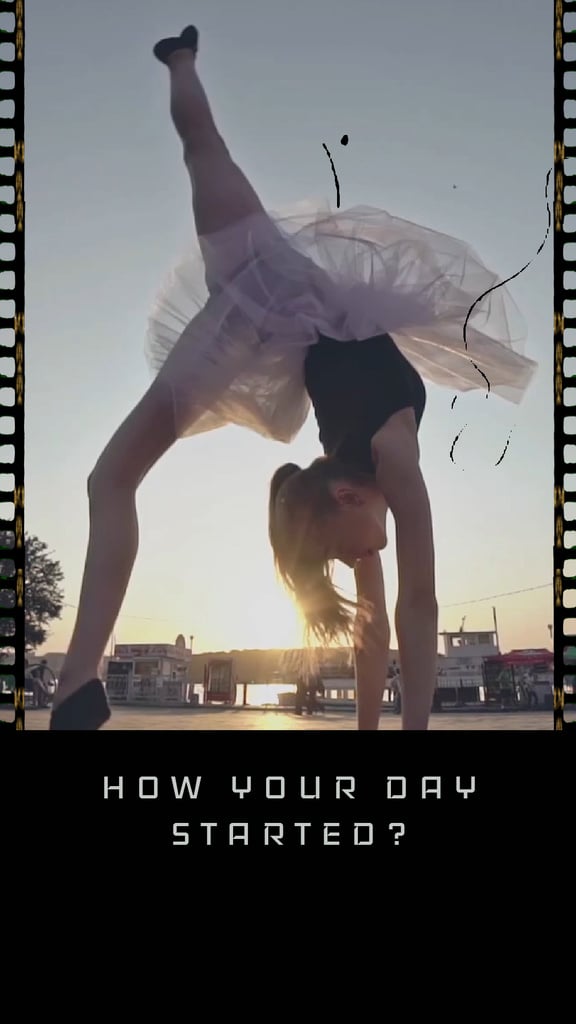 Ballerina dancing on city view — ein Design erstellen Ballerina dancing on city view — ein Design erstellen