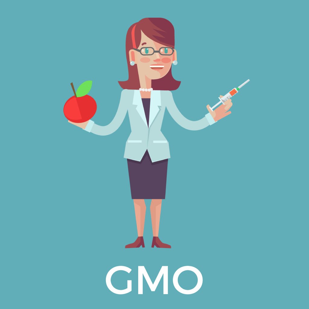 Woman injecting syringe in apple — ein Design erstellen Woman injecting syringe in apple — ein Design erstellen