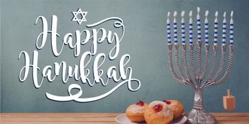 Happy Hanukkah greeting card
