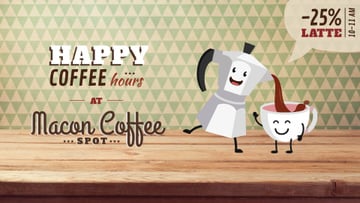 Coffee Offer Moka Pot Pouring in Cup