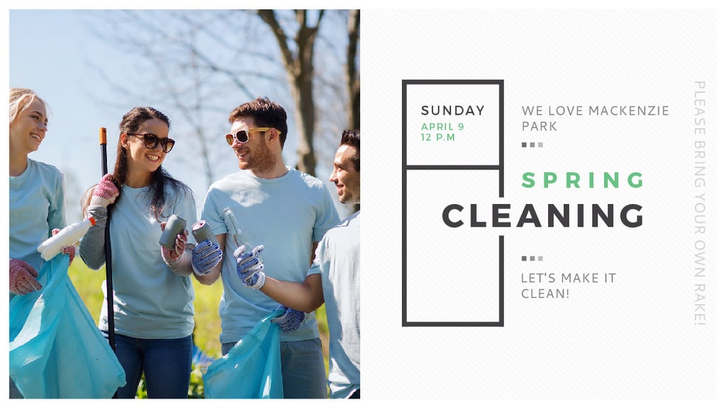 Spring Cleaning in Mackenzie park — Modelo de projeto Spring Cleaning in Mackenzie park — Modelo de projeto