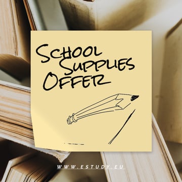 Special School Offer with pencil drawing the line