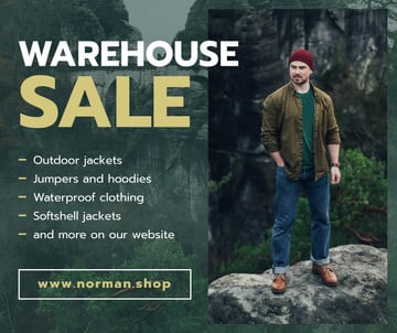 Outdoor Clothes Ad handsome Man on Cliff