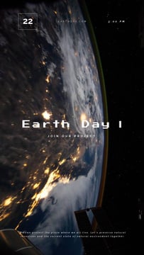 Earth Day Planet View from Space