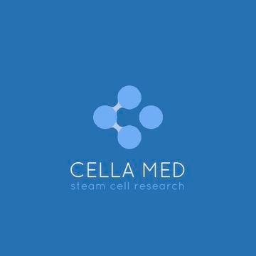 Research Center with Molecule Icon