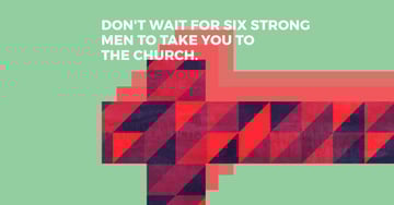Citation about Religion with abstract cross