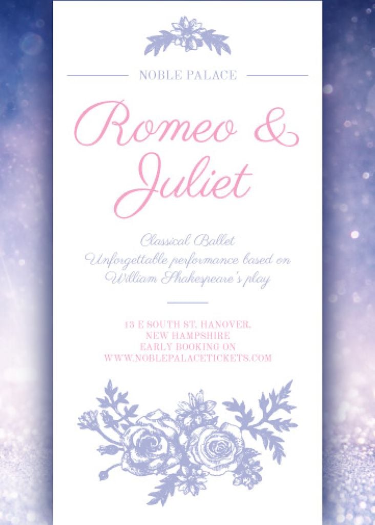 Ballet performance invitation — ein Design erstellen Ballet performance invitation — ein Design erstellen
