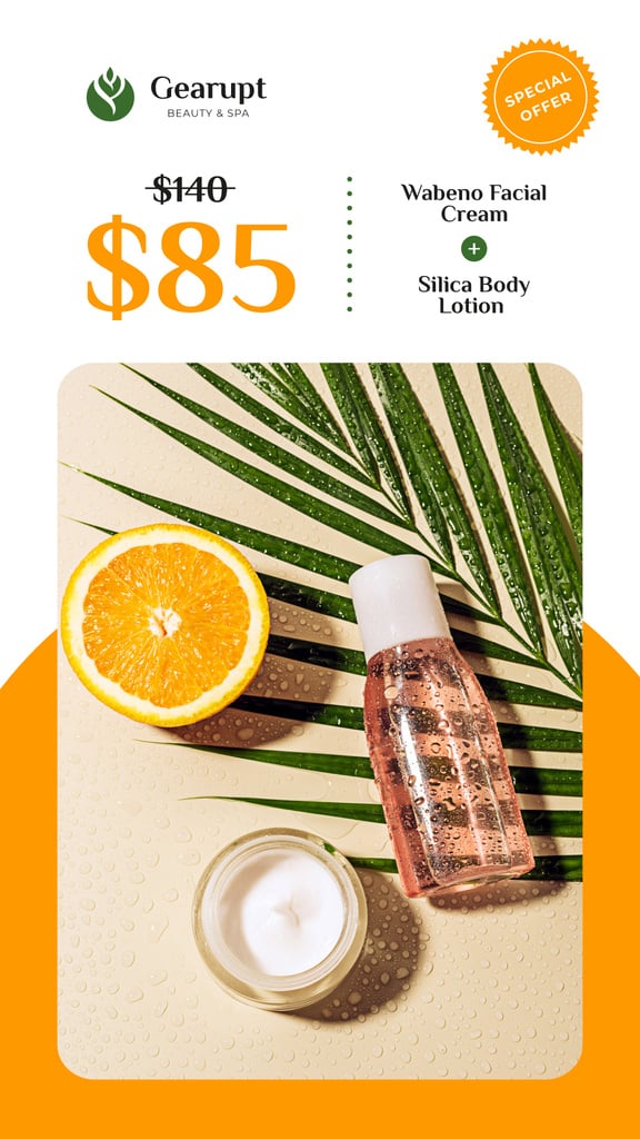 Beauty Products Ad Natural Oil and Petals — Modelo de projeto Beauty Products Ad Natural Oil and Petals — Modelo de projeto