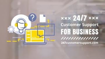 Customer Support Laptop Business Icon