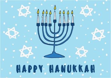 Happy Hanukkah greeting card