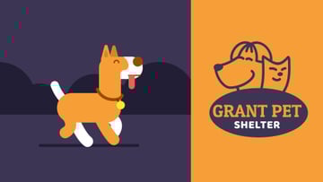 Pet Shelter Ad Happy Dog Peeing on Street