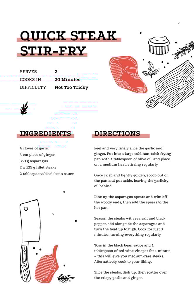 Quick Steak with Meat illustration — Створити дизайн Quick Steak with Meat illustration — Створити дизайн