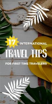 International travel tips poster