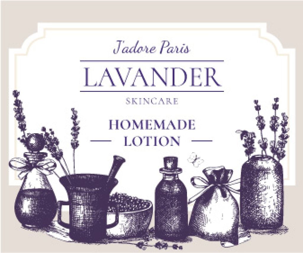 Lavender skincare illustration — Crear un diseño Lavender skincare illustration — Crear un diseño