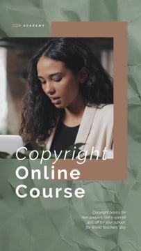 Online Courses Ad Woman Typing on Laptop