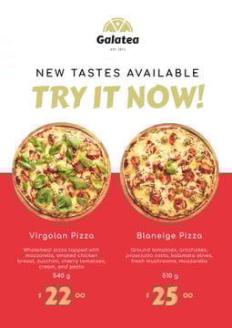 Italian Restaurant Promotion Pizza Offer