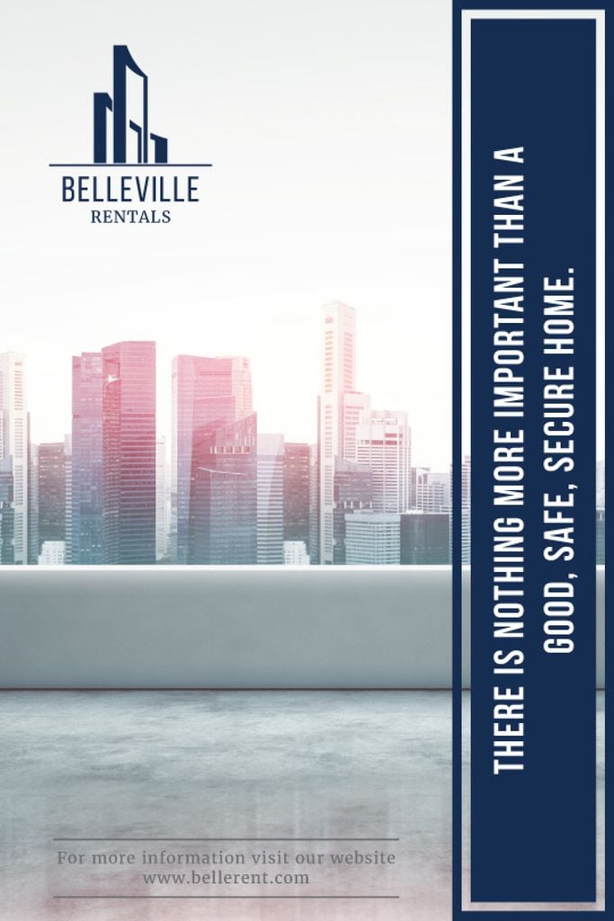Real Estate Advertisement Modern City Skyscrapers — Créer un visuel Real Estate Advertisement Modern City Skyscrapers — Créer un visuel