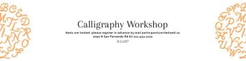 Calligraphy workshop Invitation