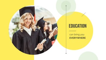 Smiling Girl in graduation hat