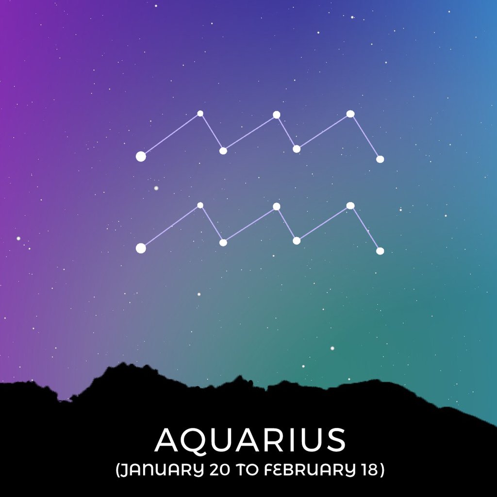 Night Sky with Aquarius Constellation — Створити дизайн Night Sky with Aquarius Constellation — Створити дизайн