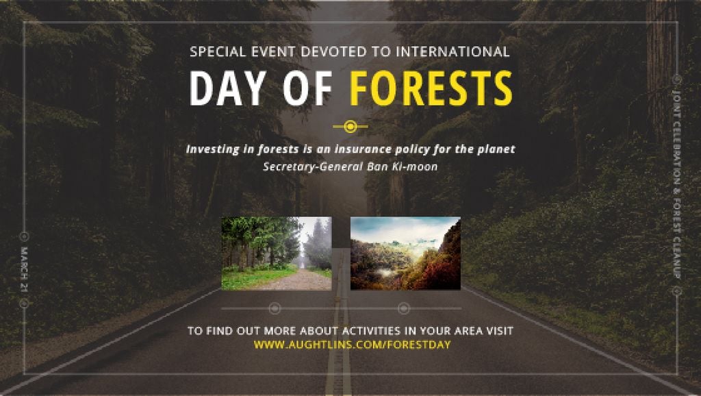 Special Event devoted to International Day of Forests — Créer un visuel Special Event devoted to International Day of Forests — Créer un visuel
