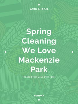Spring cleaning in Mackenzie park