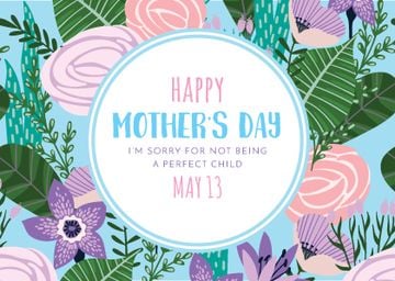 Happy Mother's Day postcard