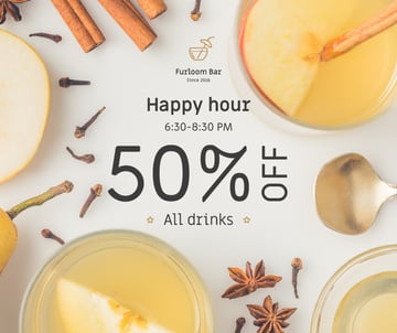 Happy Hours Offer White Mulled Wine