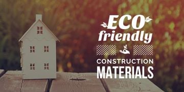 poster for construction shop with eco friendly materials