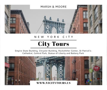 New York city tours advertisement
