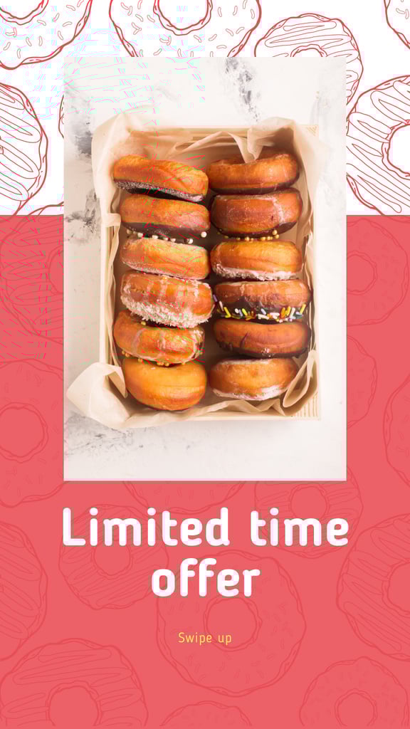 Delicious glazed Donuts in box — ein Design erstellen Delicious glazed Donuts in box — ein Design erstellen