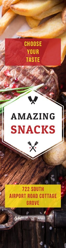 Snacks Offer with Grilled Meat — Créer un visuel Snacks Offer with Grilled Meat — Créer un visuel