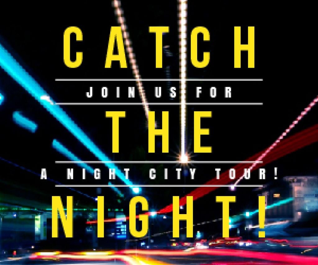 Night City Tour Invitation Traffic Lights — Створити дизайн Night City Tour Invitation Traffic Lights — Створити дизайн