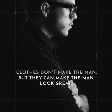 Man in stylish suite and glasses