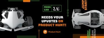 Product Hunt Launch Ad with Sports Car