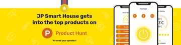 Product Hunt Launch Ad Smart Home App on Screen