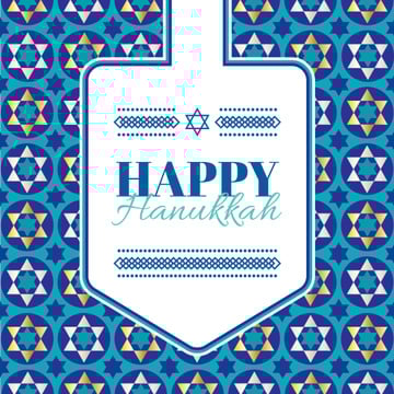 Happy Hanukkah Greeting With Star of David