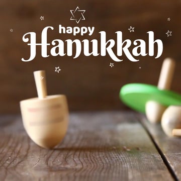 Happy Hanukkah dreidel