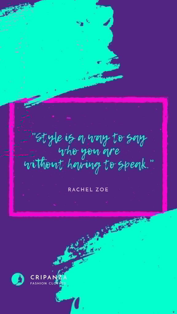 Fashion Quote in Geometric Frame in Blue — Crear un diseño Fashion Quote in Geometric Frame in Blue — Crear un diseño