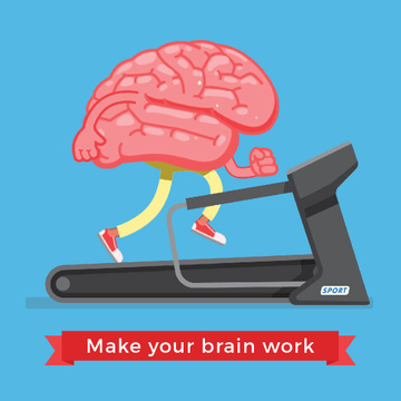 Brain running on treadmill
