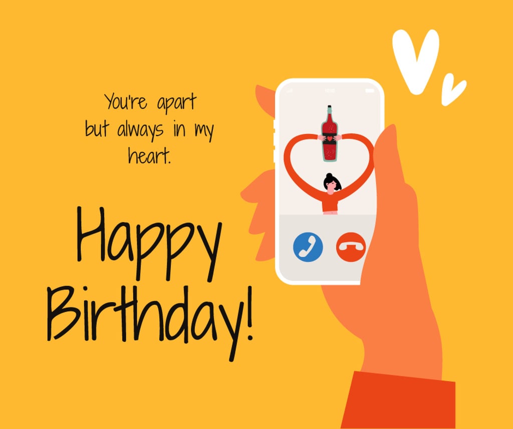 Birthday Greeting on Phone during Quarantine — ein Design erstellen Birthday Greeting on Phone during Quarantine — ein Design erstellen